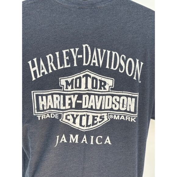 Authentic Harley-Davidson Tee in Navy from Jamaica – Size XL - Picture 4 of 5